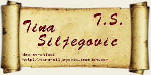 Tina Šiljegović vizit kartica